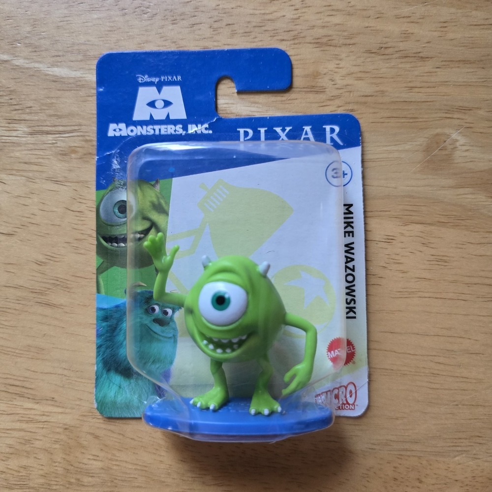 Disney Pixar Monsters Inc Mike Wazowski Mini Figure Mattel Micro Collection 2022